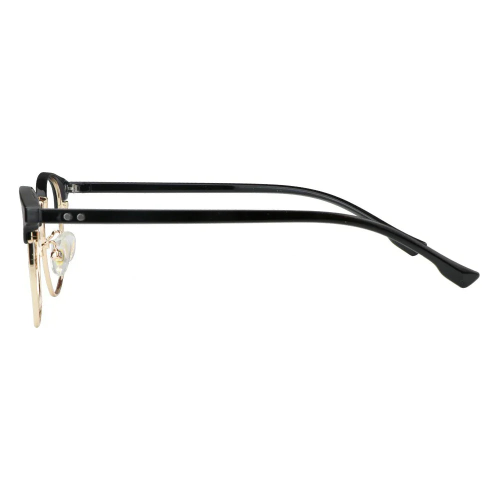Metal Oval Eyeglasses