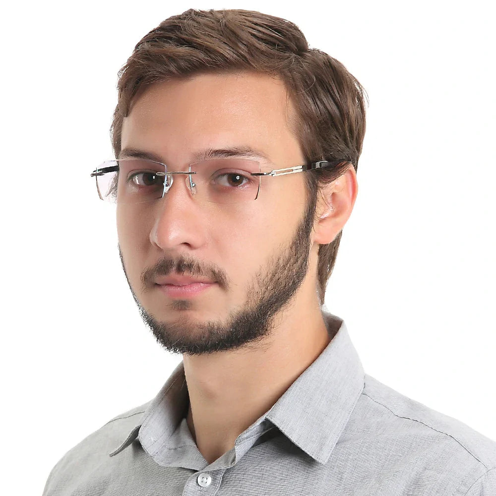 Metal Rectangle Eyeglasses