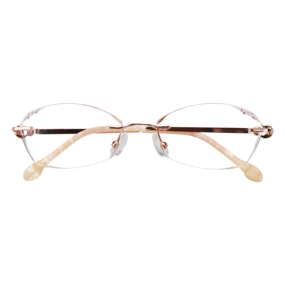 Metal Oval Eyeglasses