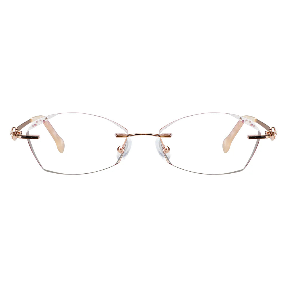 Metal Oval Eyeglasses