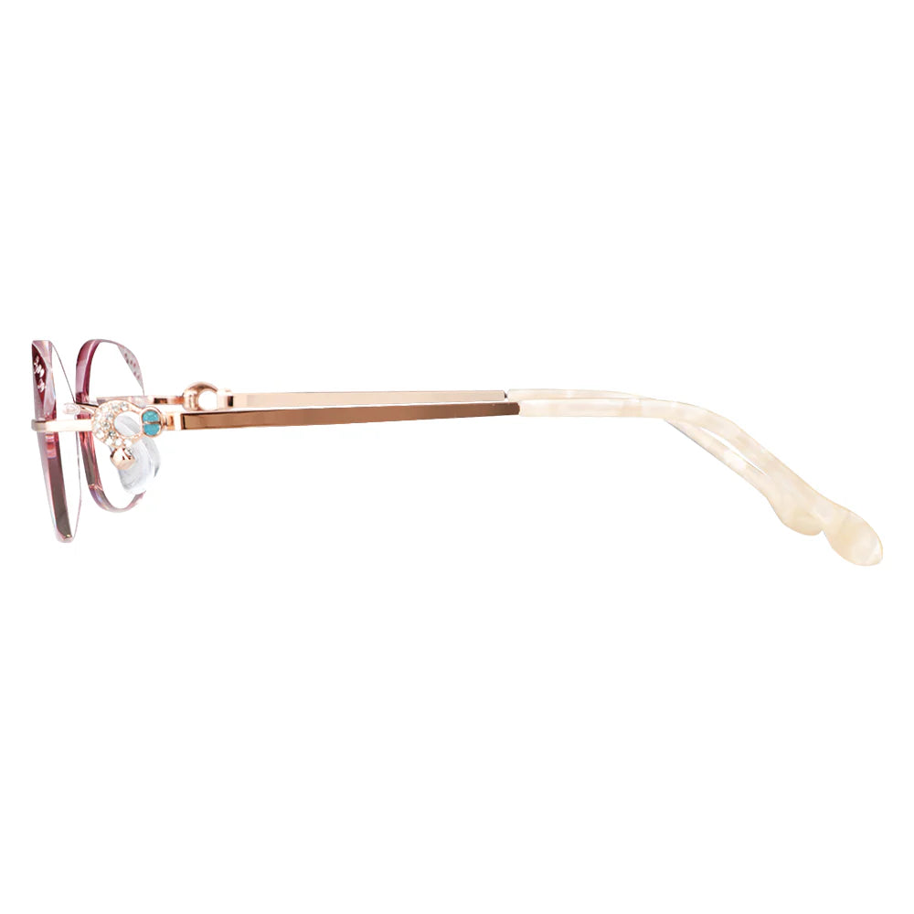 Metal Oval Eyeglasses