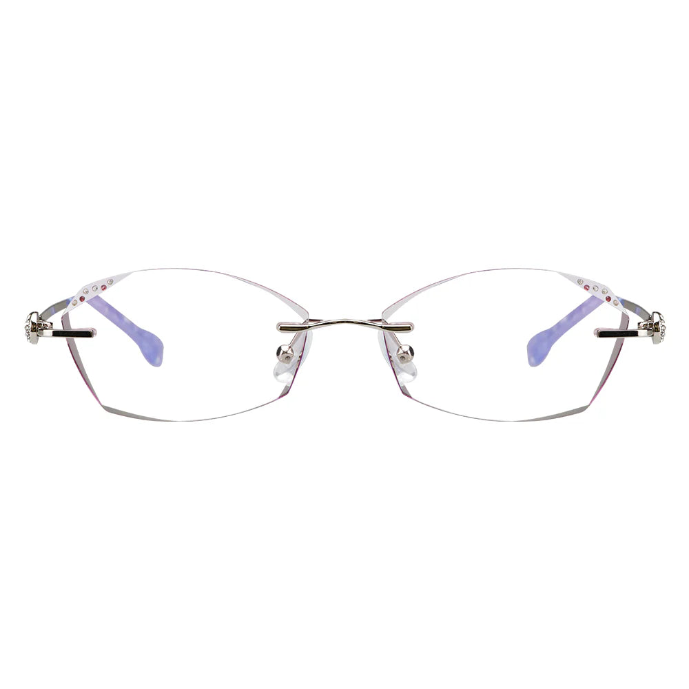 Metal Oval Eyeglasses