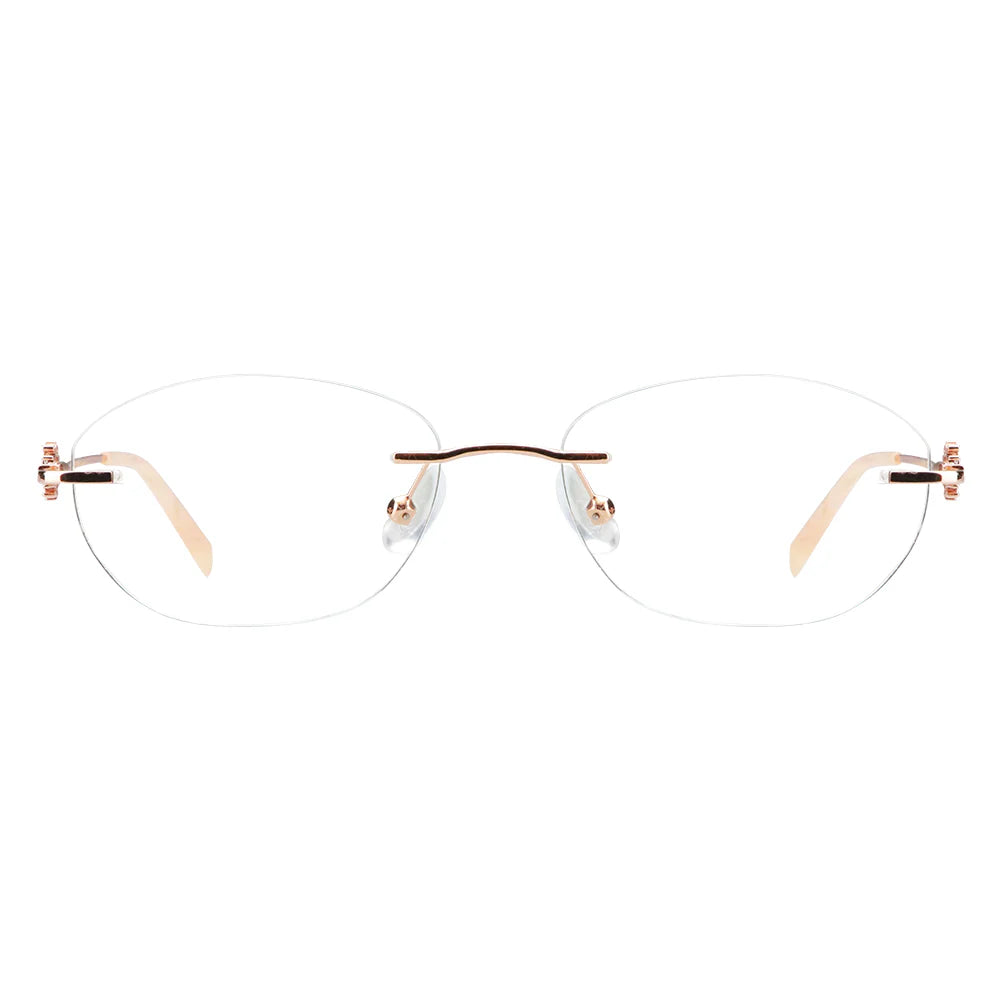 Metal Geometric Eyeglasses