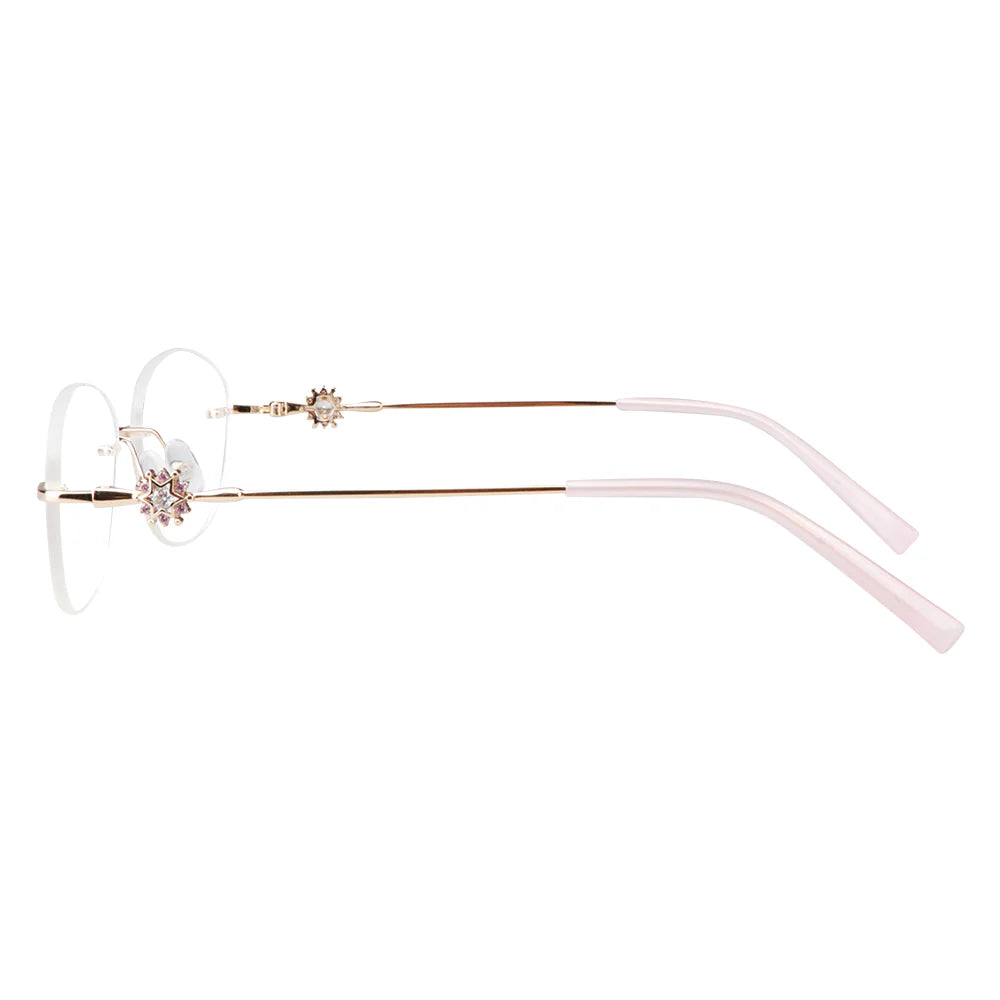 Metal Geometric Eyeglasses