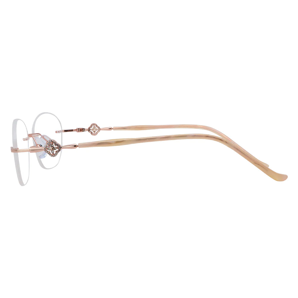Metal Oval Eyeglasses