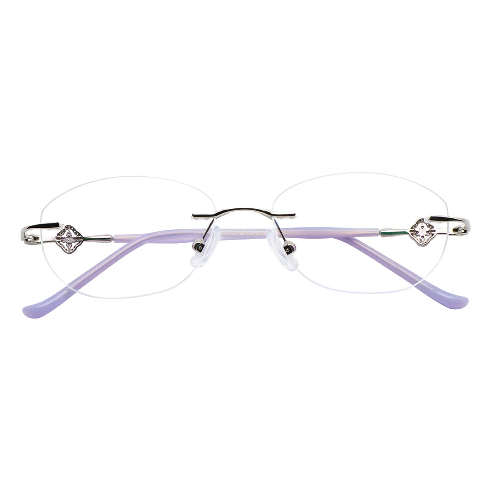 Metal Oval Eyeglasses
