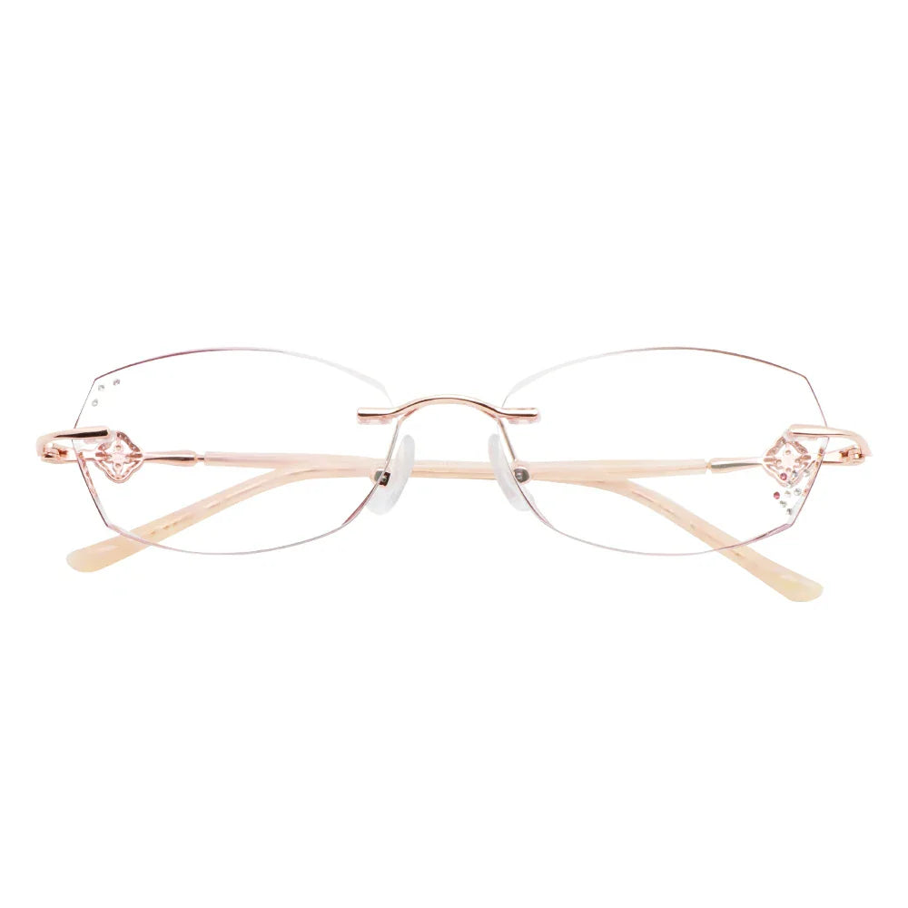 Metal Square Eyeglasses
