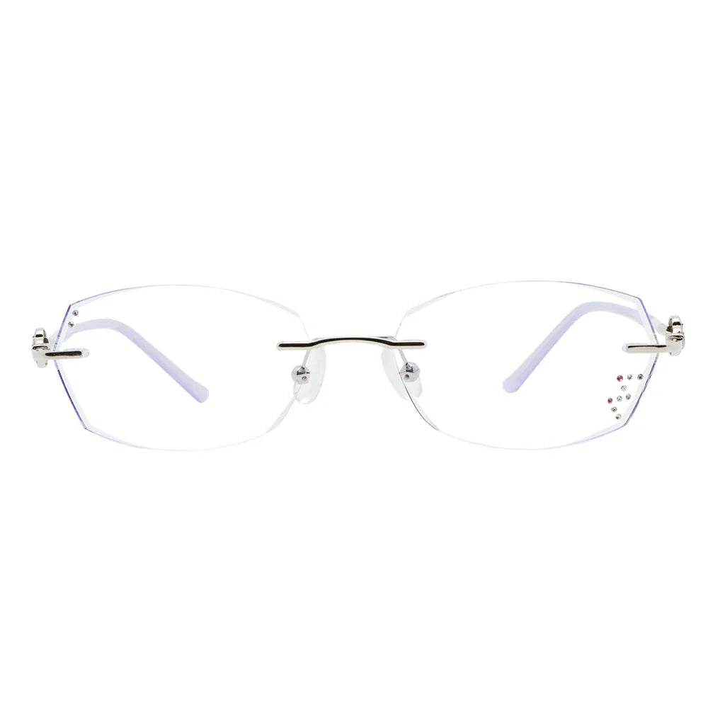 Metal Square Eyeglasses