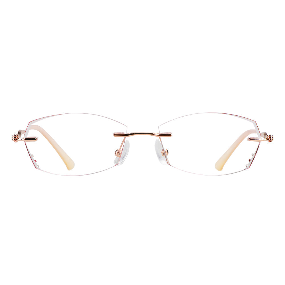 Metal Geometric Eyeglasses