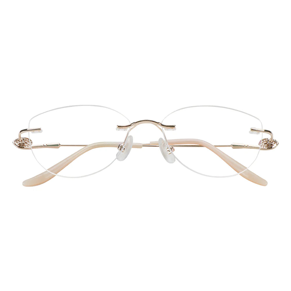 Metal Geometric Eyeglasses