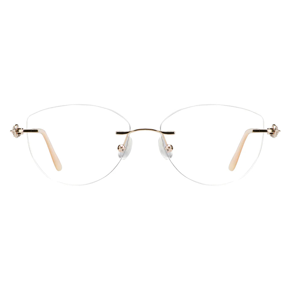 Metal Geometric Eyeglasses