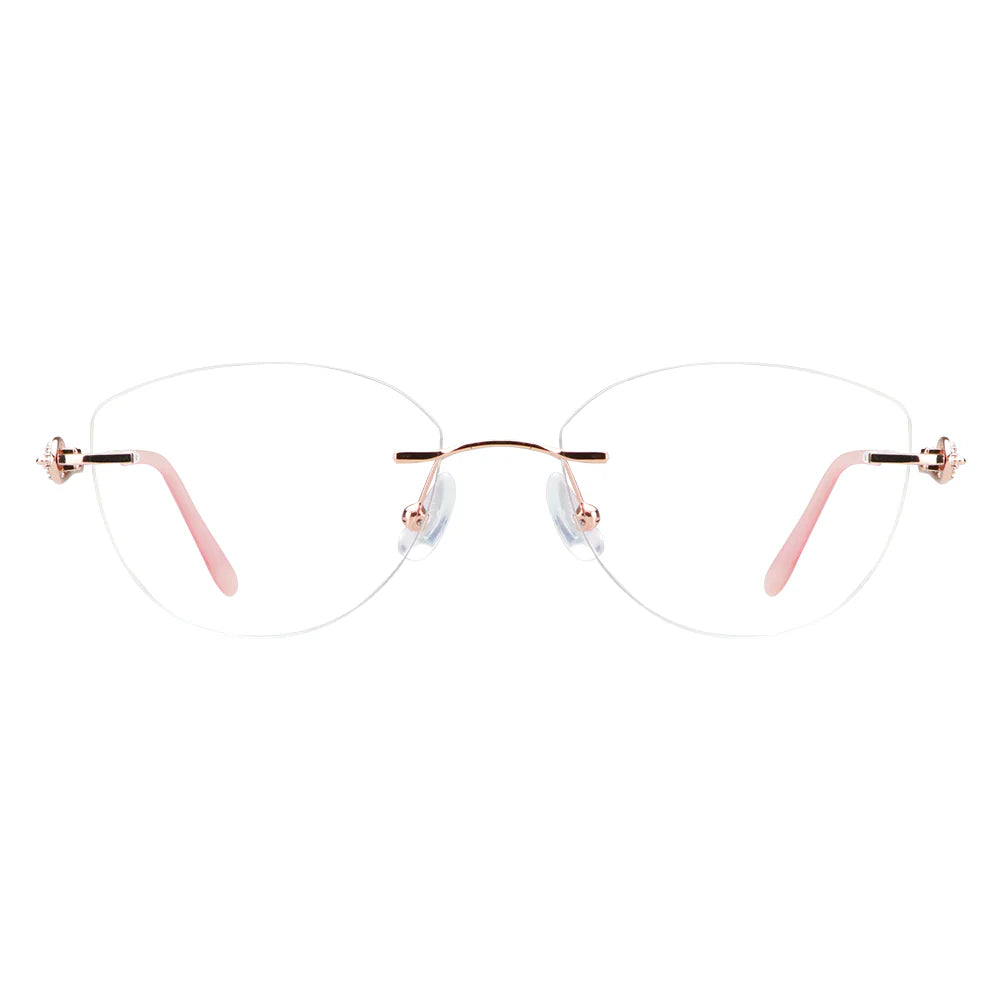 Metal Geometric Eyeglasses