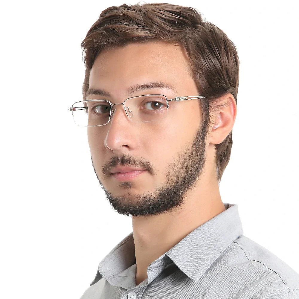 Metal Rectangle Eyeglasses