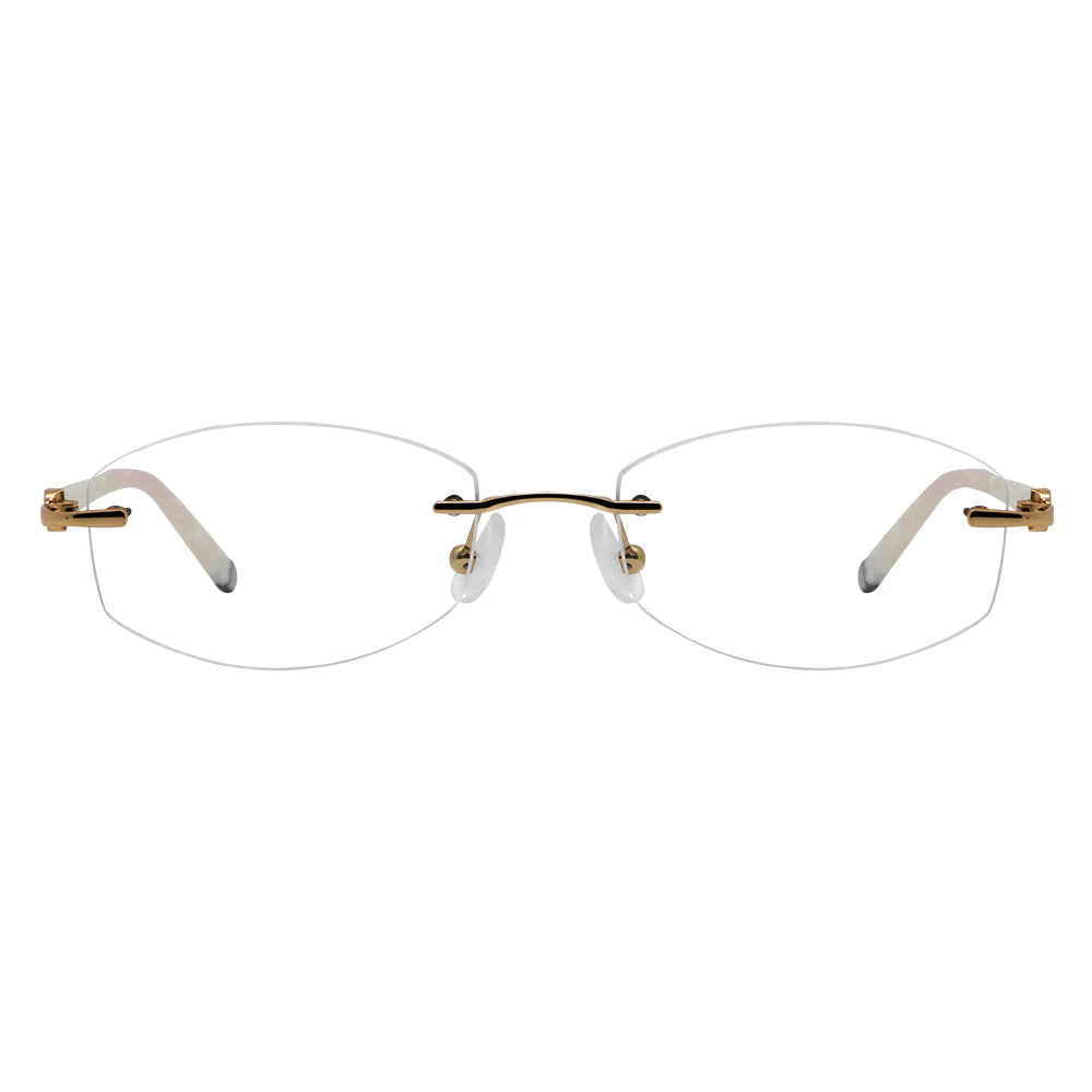 Amanda Metal Round Eyeglasses - LifeArtVision