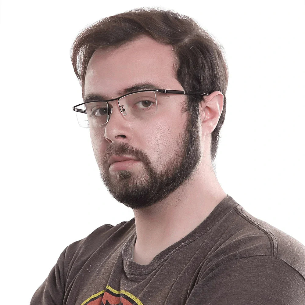 Metal Rectangle Eyeglasses