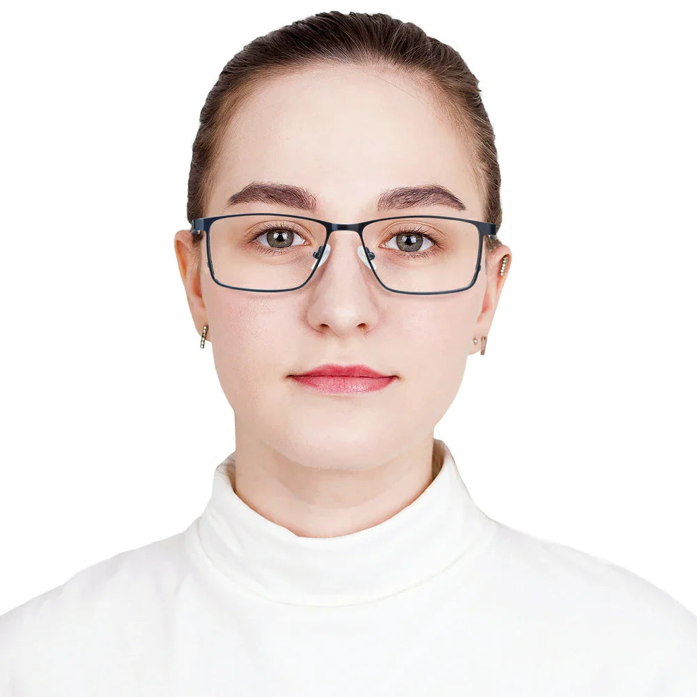 Metal Rectangle Eyeglasses
