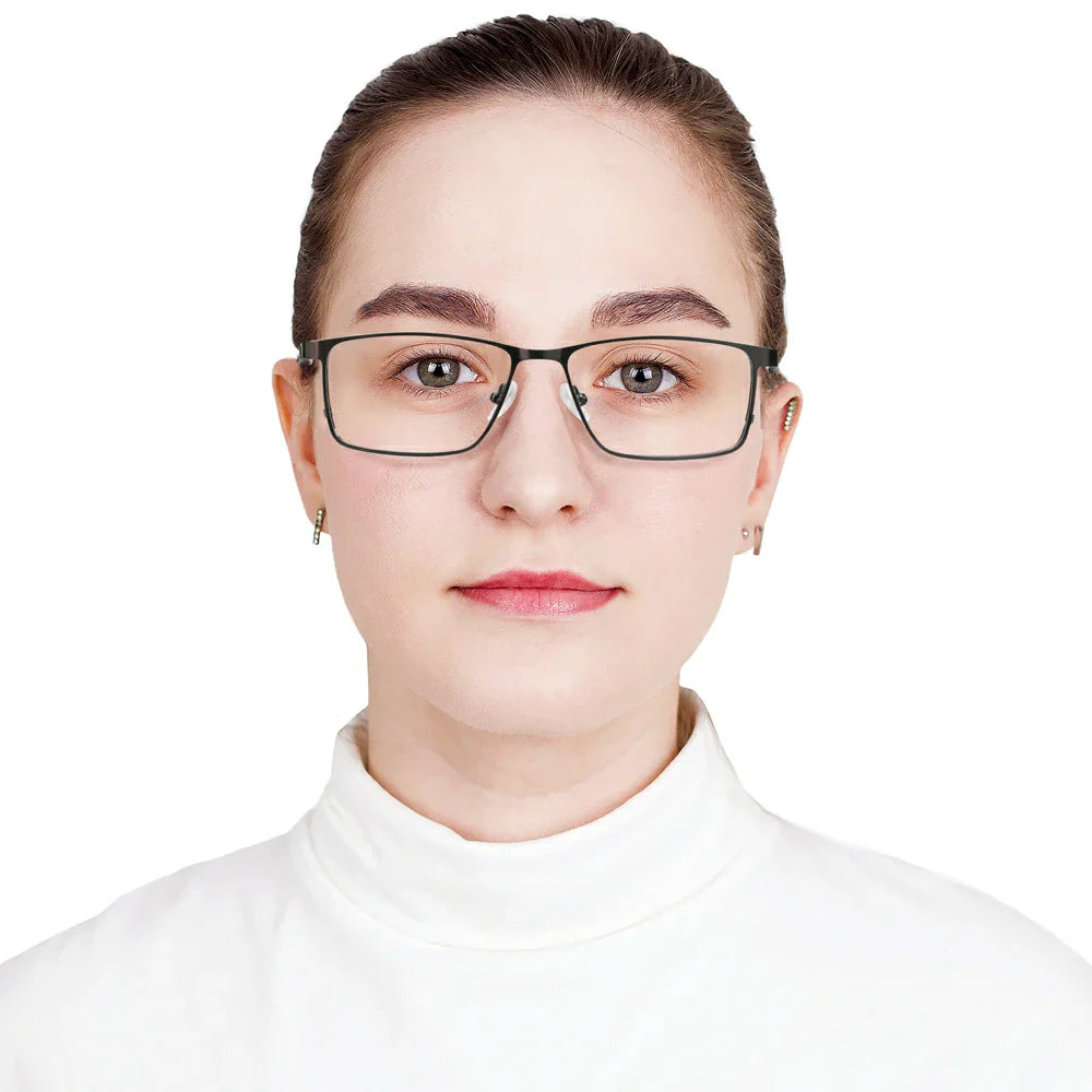 Metal Rectangle Eyeglasses