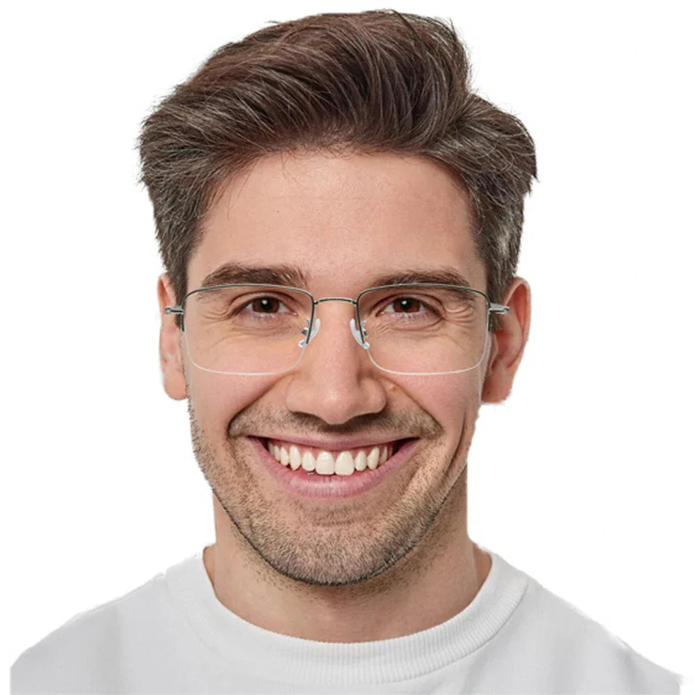 Metal Rectangle Eyeglasses