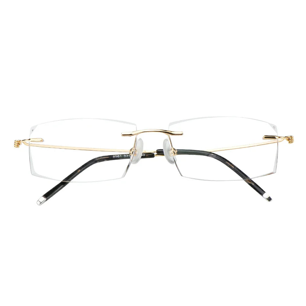 Metal Rectangle Eyeglasses