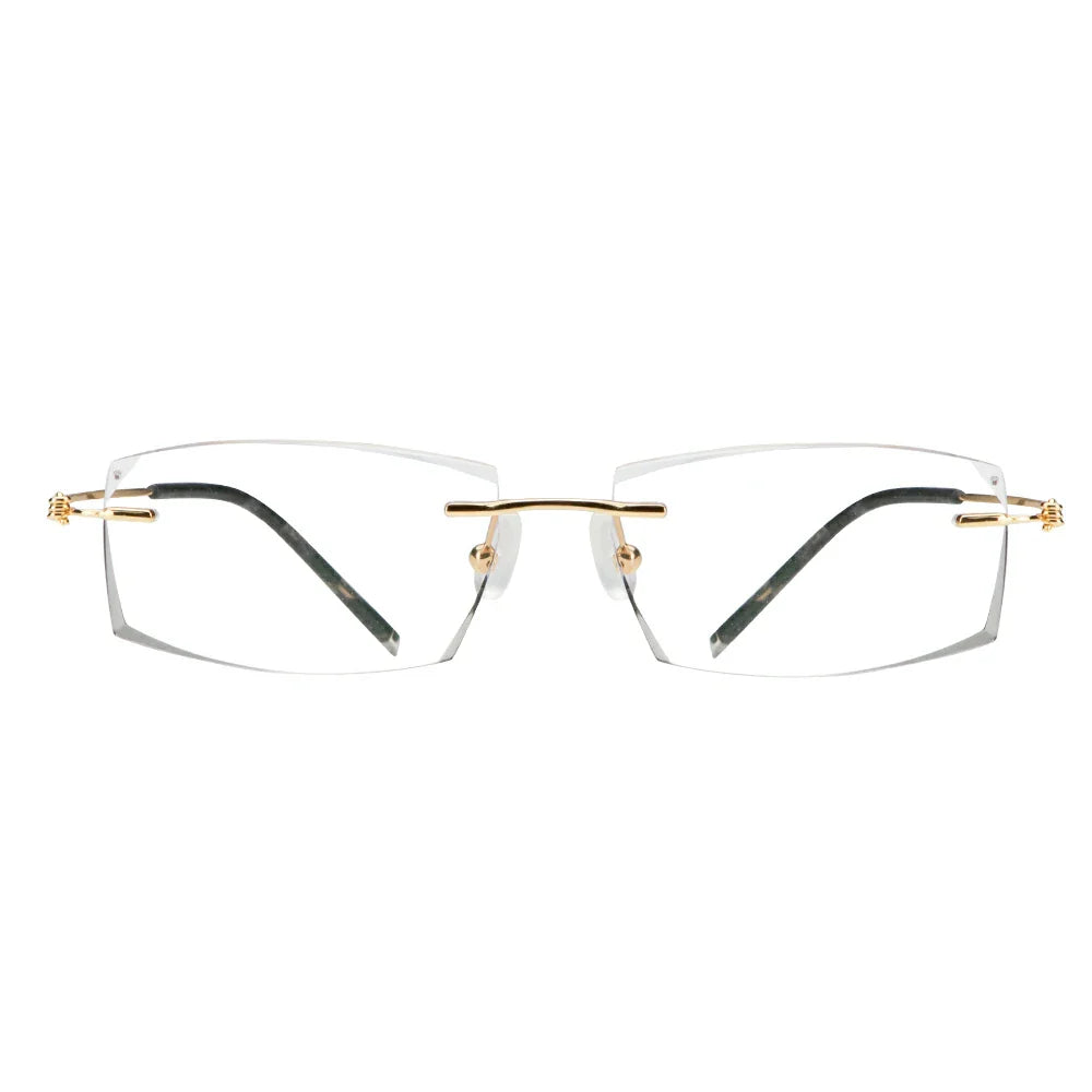 Metal Rectangle Eyeglasses