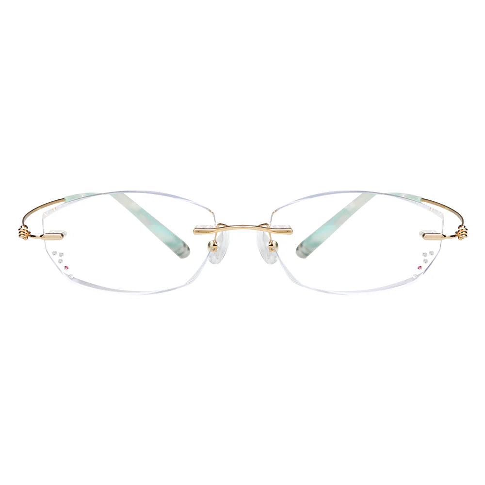 Grace Metal Rectangle Eyeglasses - LifeArtVision