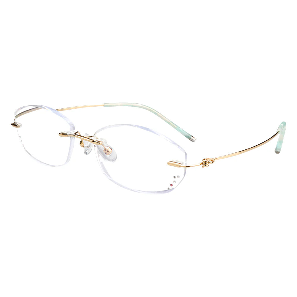 Grace Metal Rectangle Eyeglasses - LifeArtVision