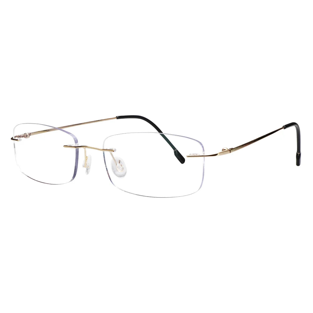 Albert Metal Rectangle Eyeglasses - LifeArtVision