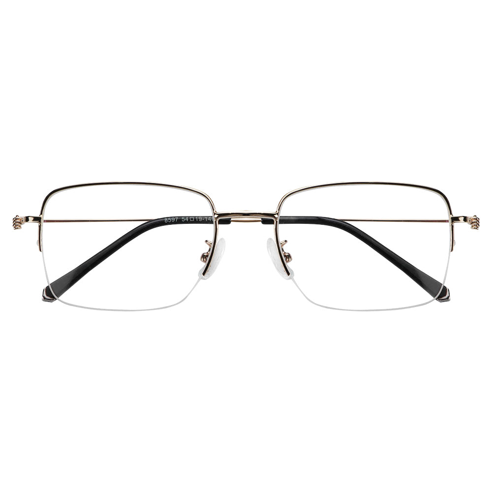 Metal Rectangle Eyeglasses