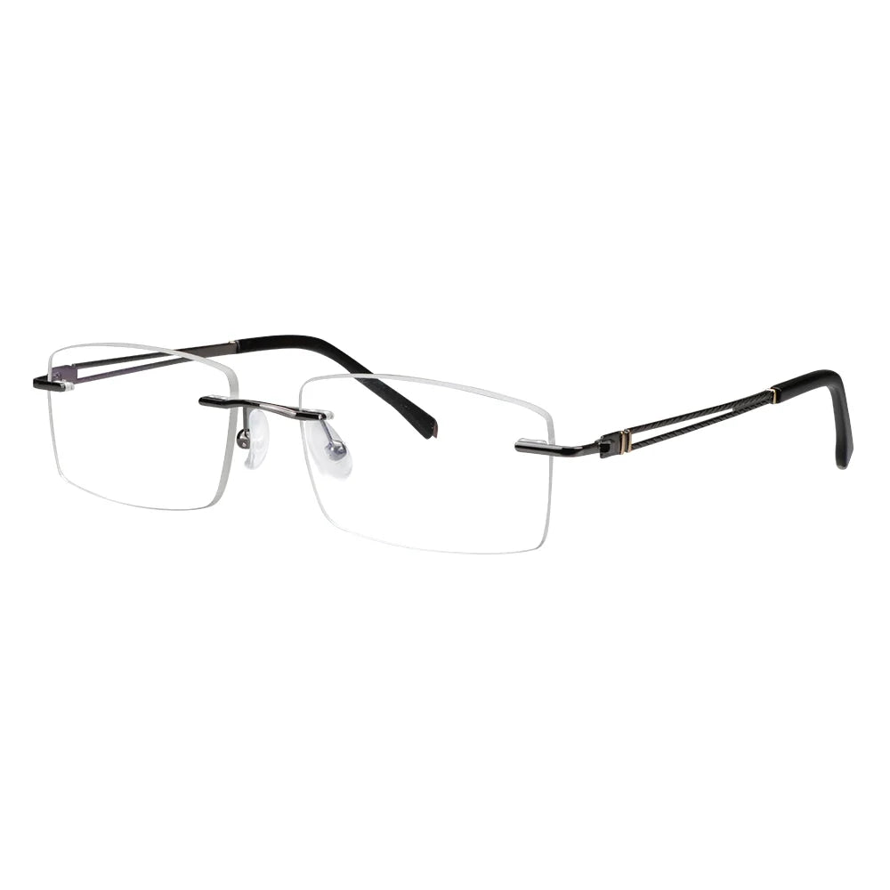Metal Rectangle Eyeglasses