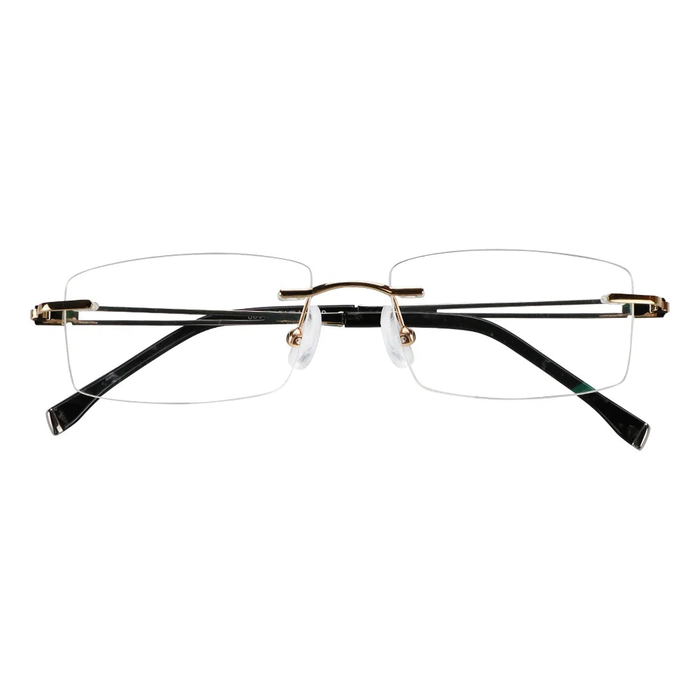 Metal Rectangle Eyeglasses