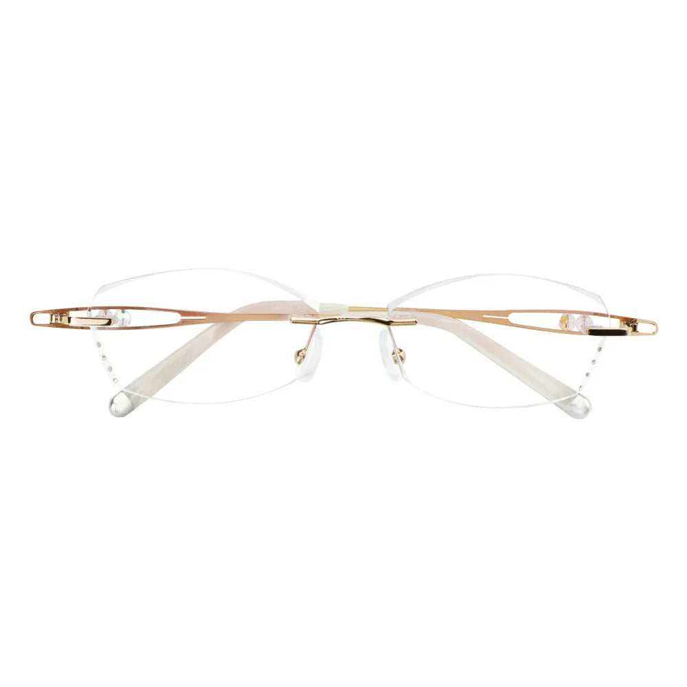 Metal Rectangle Eyeglasses