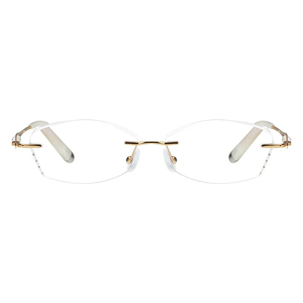 Metal Rectangle Eyeglasses