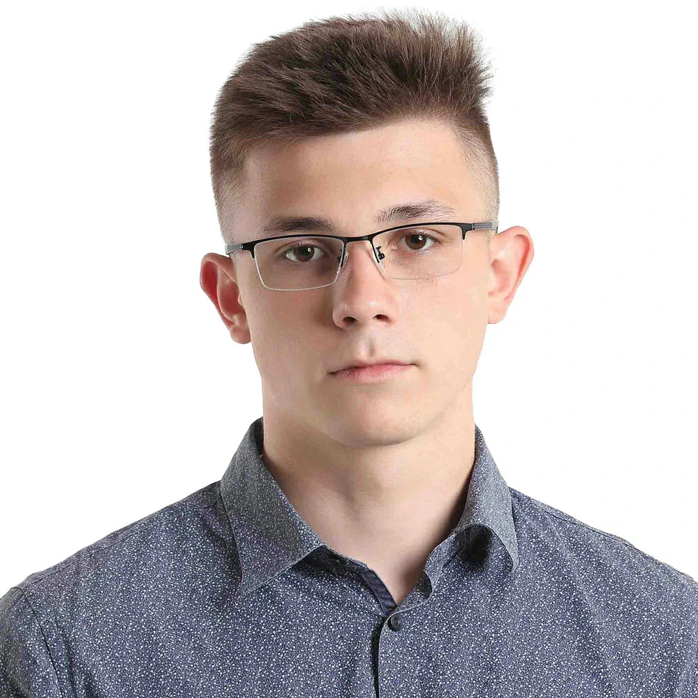 Metal Rectangle Eyeglasses