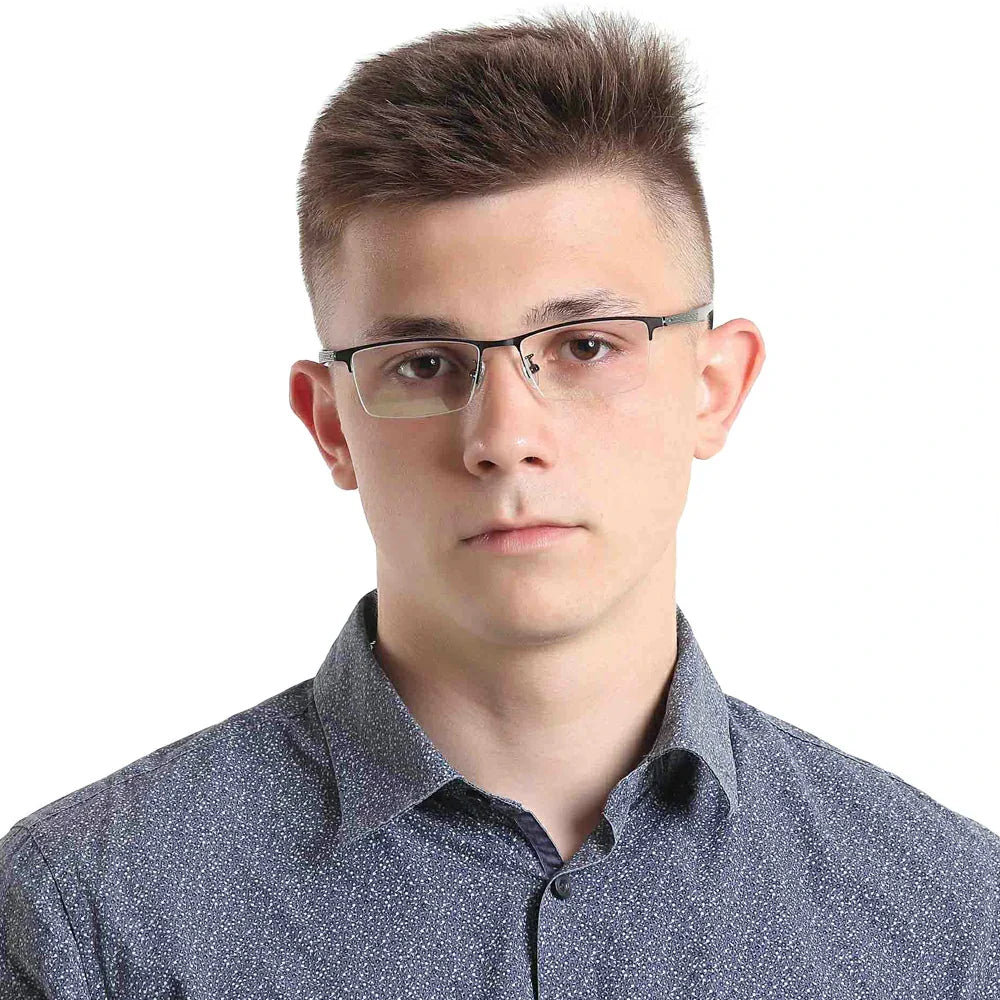 Metal Rectangle Eyeglasses