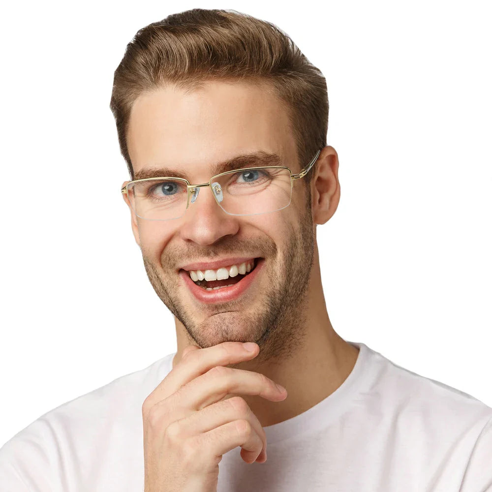 Titanium Rectangular Eyeglasses