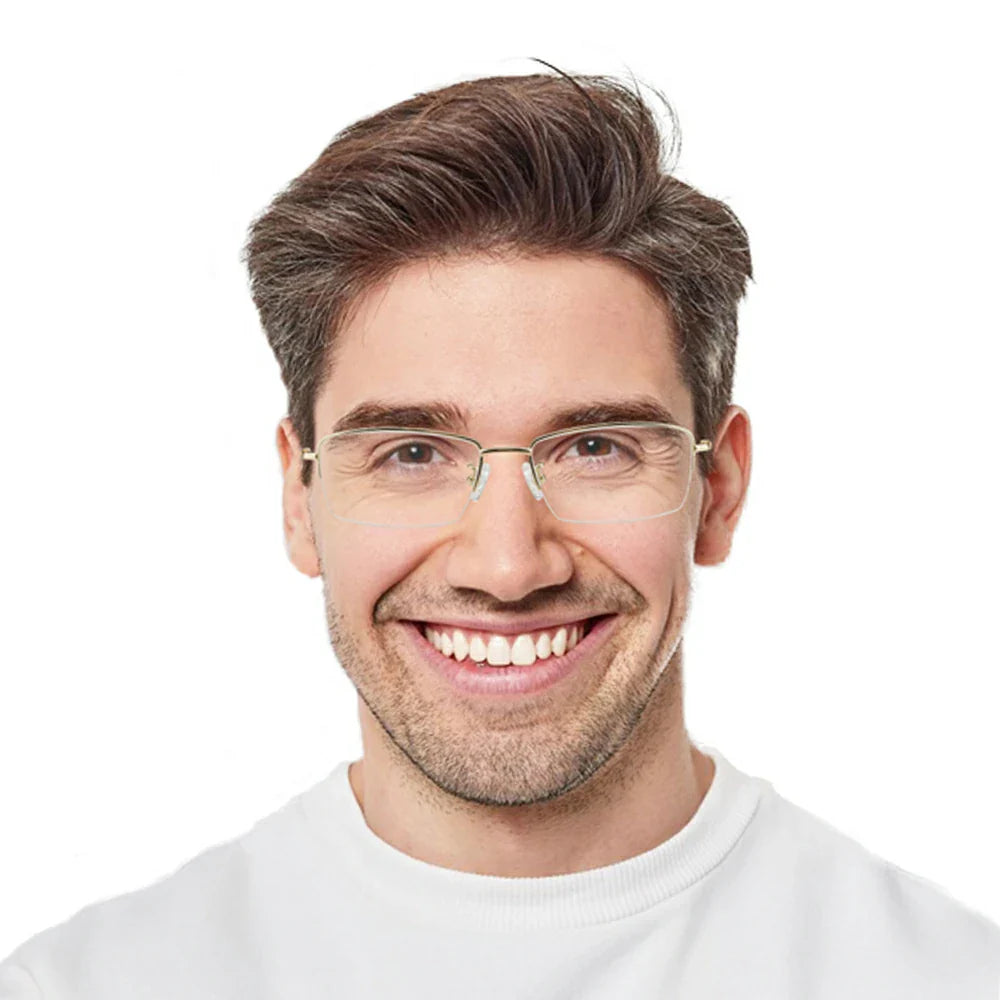 Titanium containing Rectangle Eyeglasses