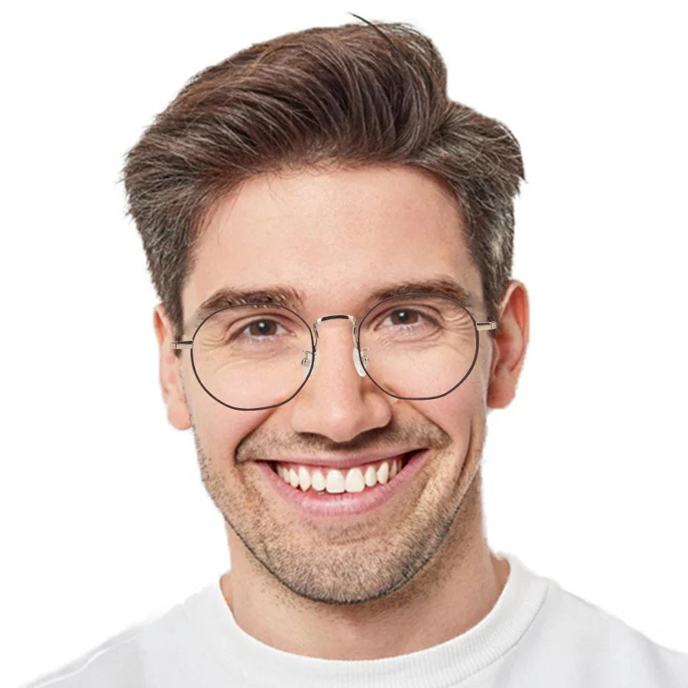 Titanium containing circular Eyeglasses 