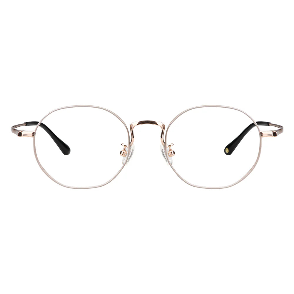 Cary Titanium containing circular Eyeglasses - LifeArtVision