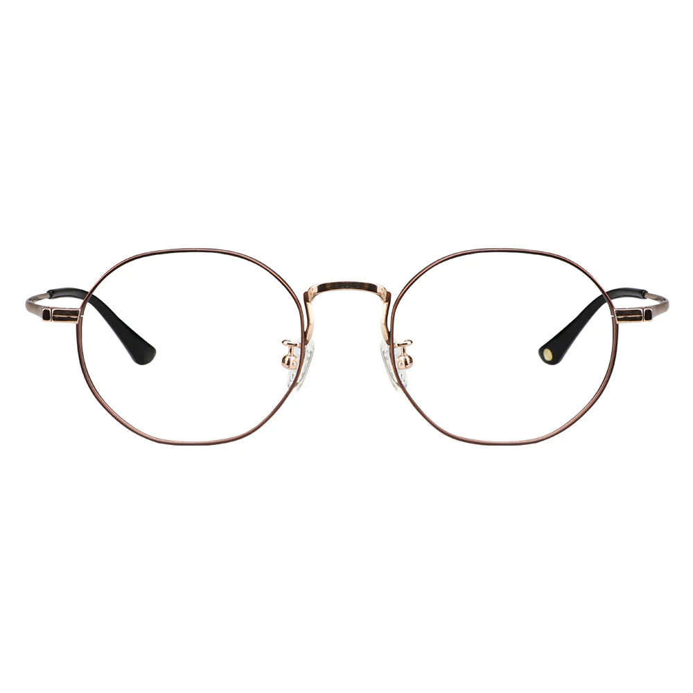 Cary Titanium containing circular Eyeglasses - LifeArtVision