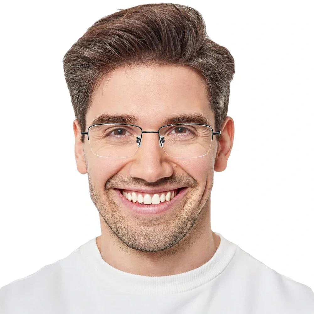 Titanium Rectangle Eyeglasses