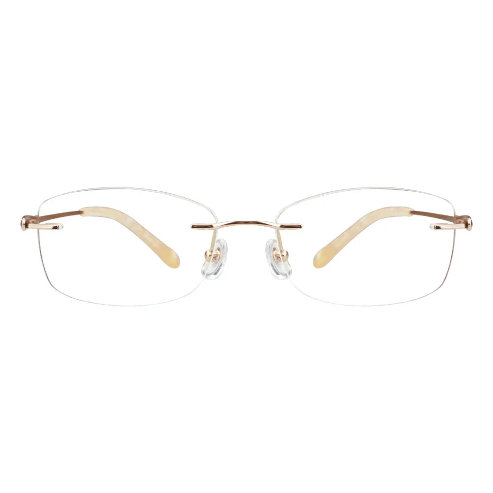 Metal Rectangle Eyeglasses