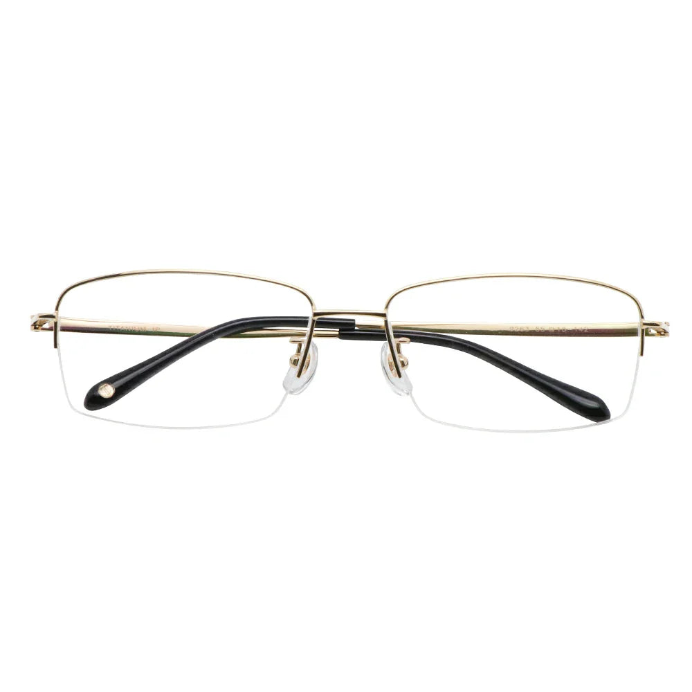 Titanium Rectangle Eyeglasses