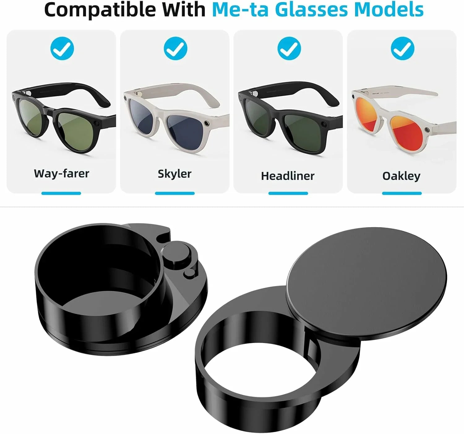 LED and Camera Cover Set for Ray-Ban Meta (4 Pcs) - product image 4