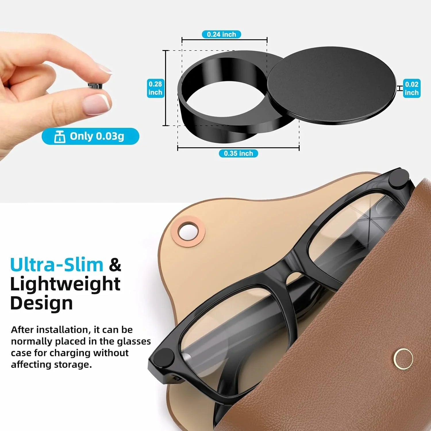 LED and Camera Cover Set for Ray-Ban Meta (4 Pcs) - product image 7