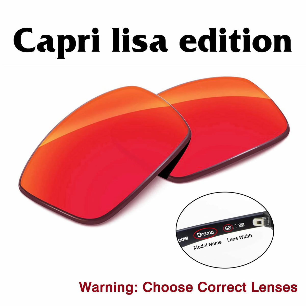 Meta Capri LISA Edition Replacement Lenses