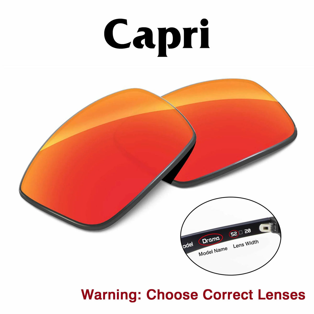 Meta Capri Replacement Lenses