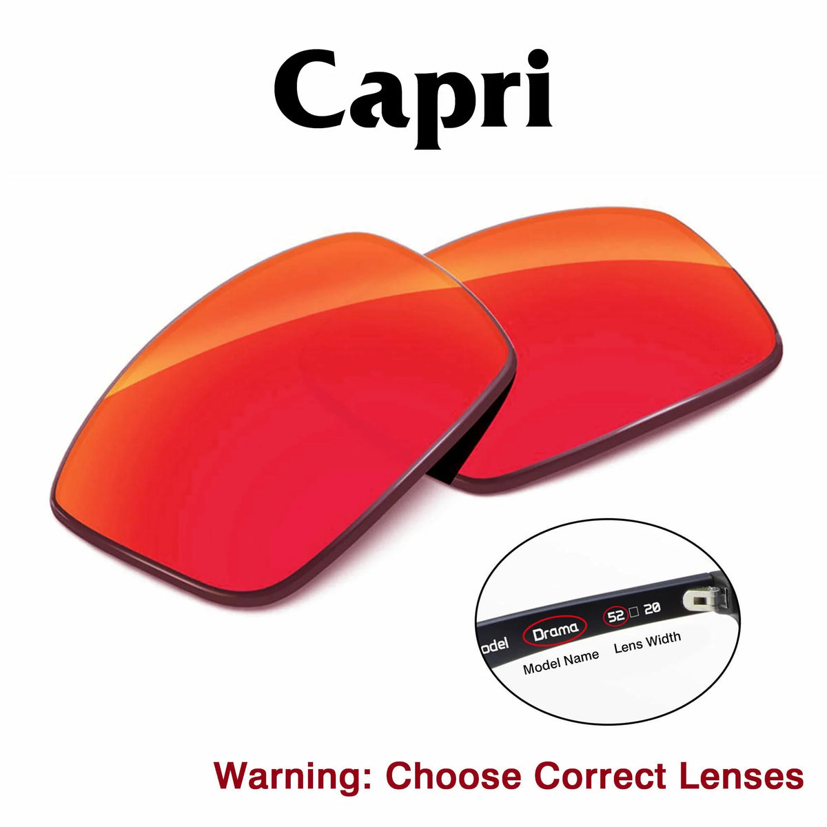 Meta Capri Replacement Lenses