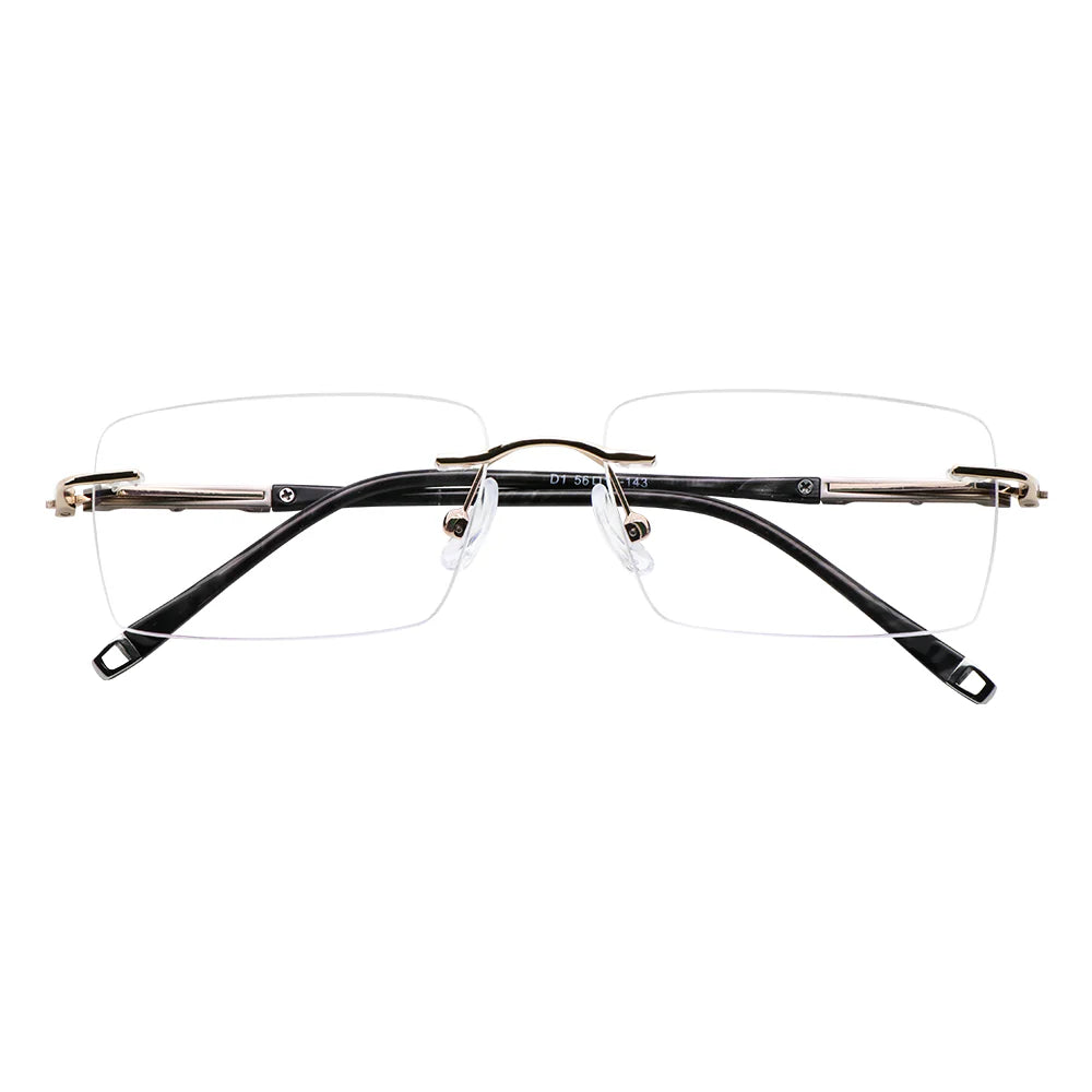 Metal Rectangle Eyeglasses