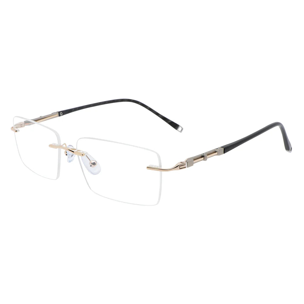 Metal Rectangle Eyeglasses