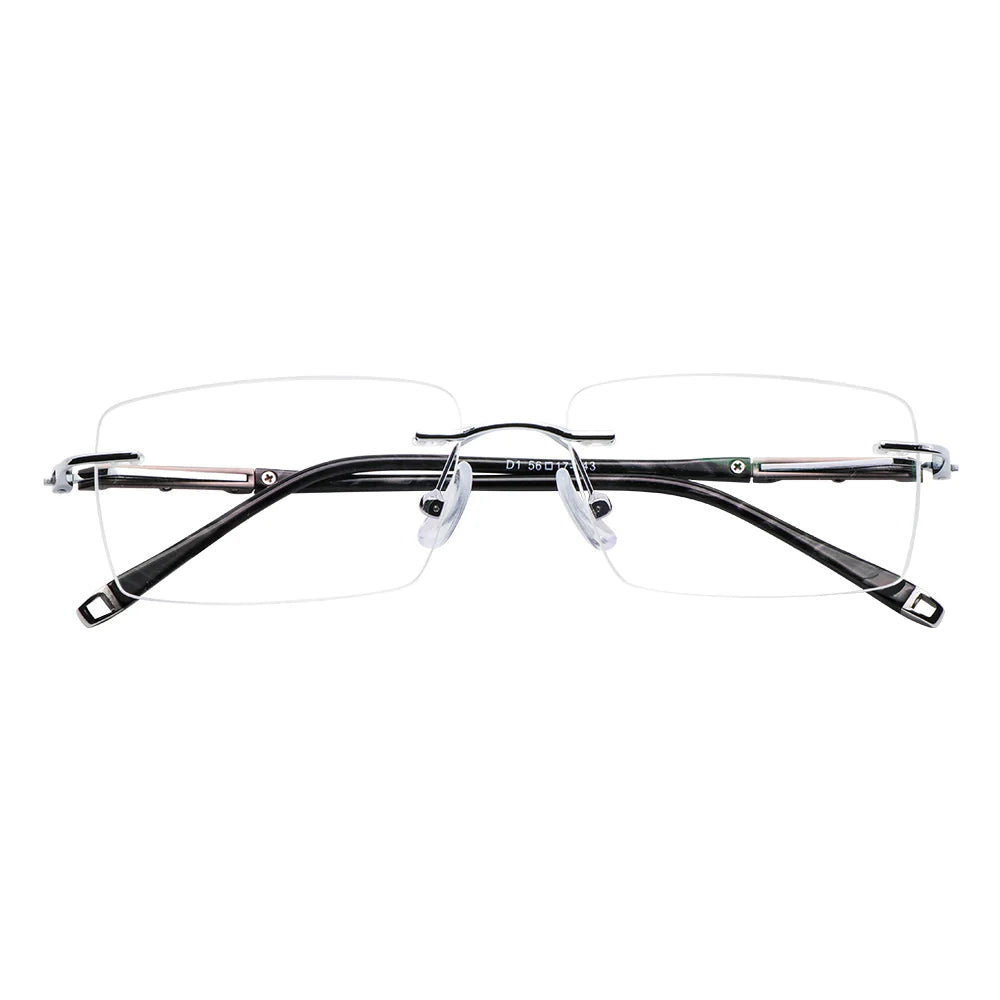 Metal Rectangle Eyeglasses